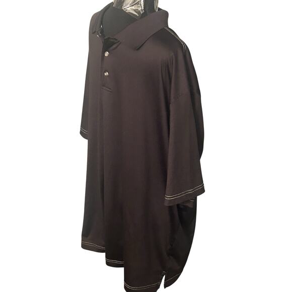 Pebble Beach Shirt Mens 2XL Black Short Sleeve Active Performance Polo Golf - Picture 3 of 6